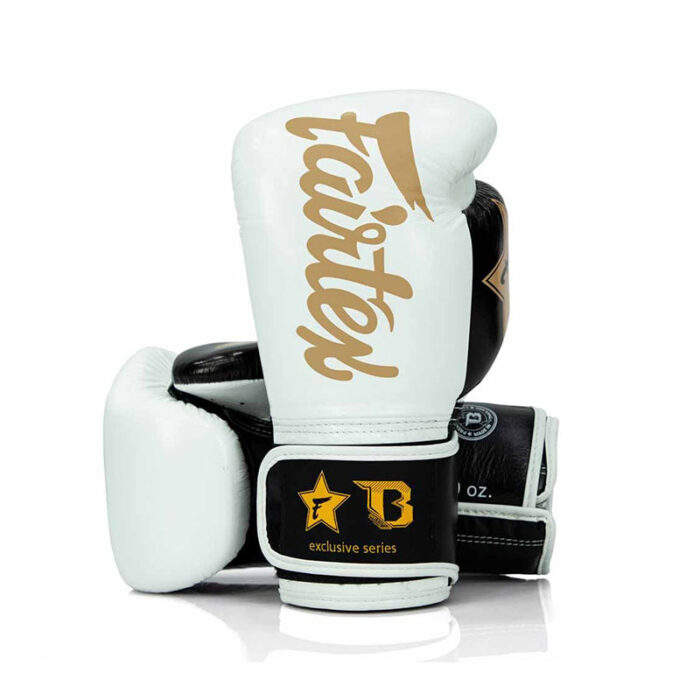 Fairtex - FXB V2 wit zwart goud bokshandschoenen - Image 4