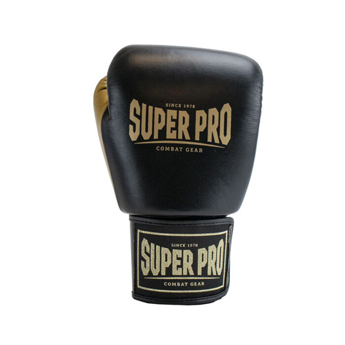 Super Pro - Enforcer Thai zwart gouden bokshandschoenen - Image 2
